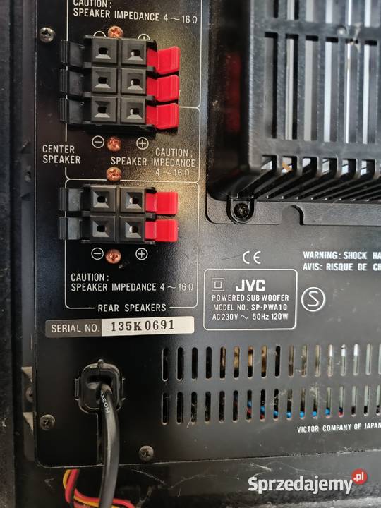 Subwoofer JVC PWA 10