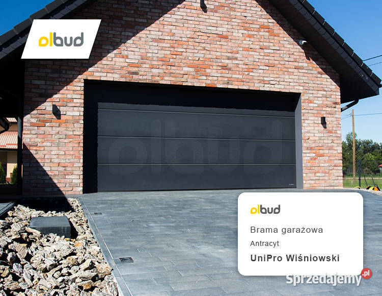 Brama garażowa Wiśniowski Antracyt Olbud Bramy Hel