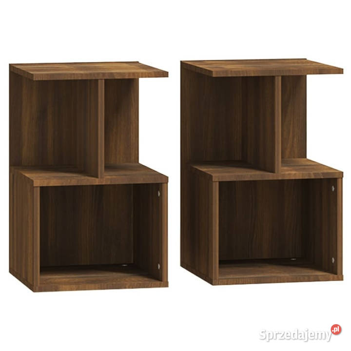 Szafki nocne 2 brązowy dąb 35x35x55 WM815188 Meble Warszawa sprzedam