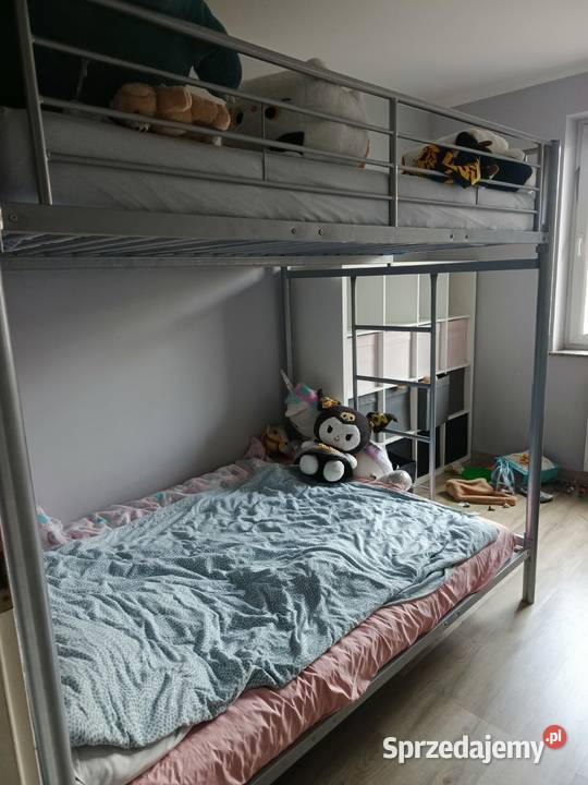 Łóżko piętrowe metalowe 140x200 zachodniopomorskie Świnoujście sprzedam