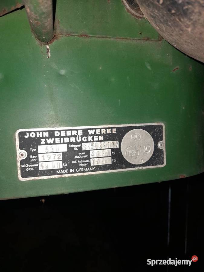 Sprzedam john deere 530 Rolnictwo Karkówka