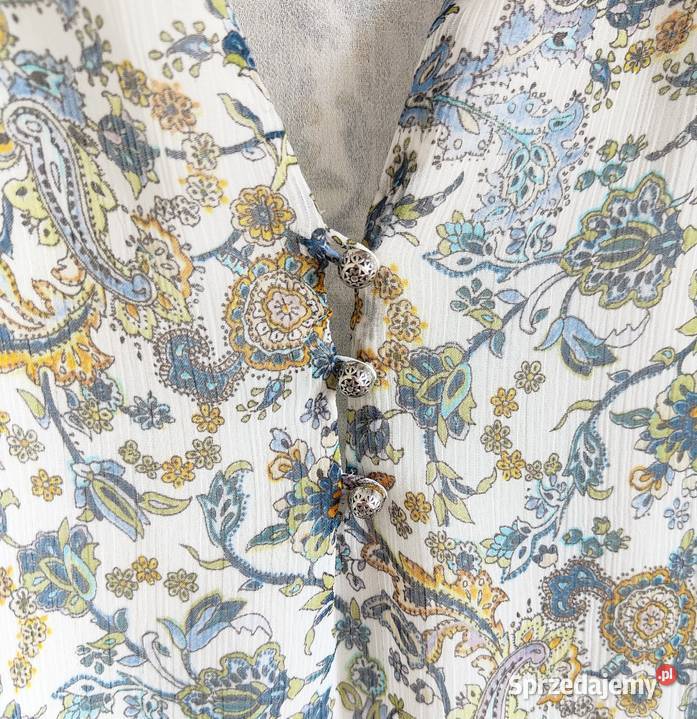 Boho koszulka bluzka top Zara M 38 orientalny Rozmiar 38(M) Szczecin