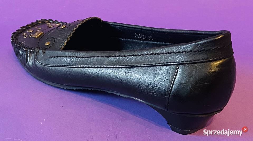 Czarne damskie baleriny rozmiar 36 Żyrardów