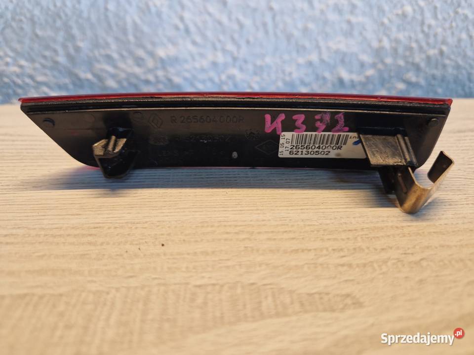 Odblask zderzaka Dacia Logan IIPrawy tył osobowe Odblaski Kwilcz