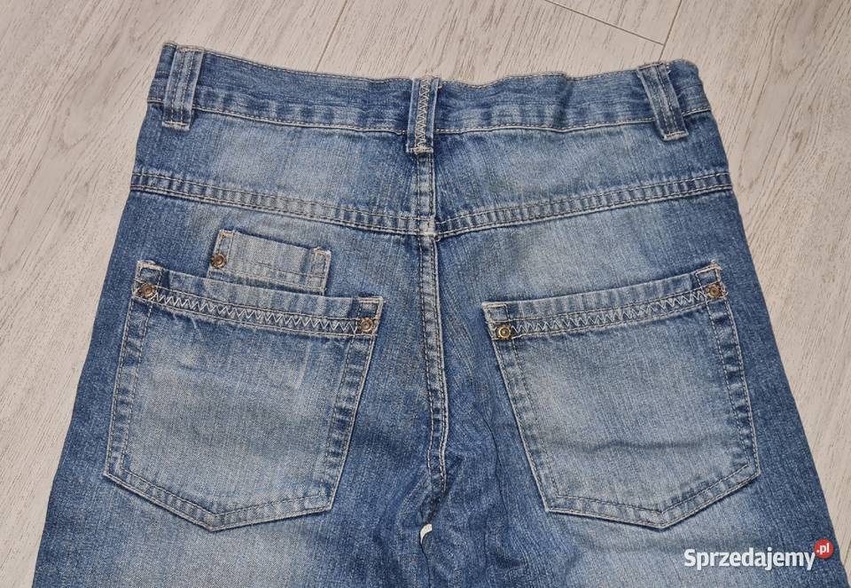 Spodenki szorty chłopiec jeans 140 Łódź