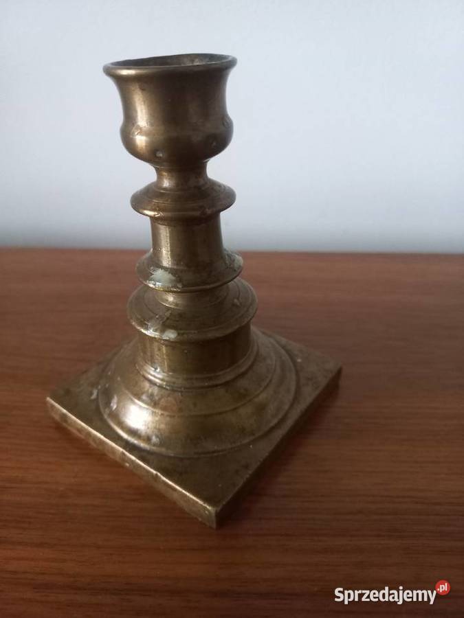 Świecznik mosiężny kujawsko-pomorskie Toruń