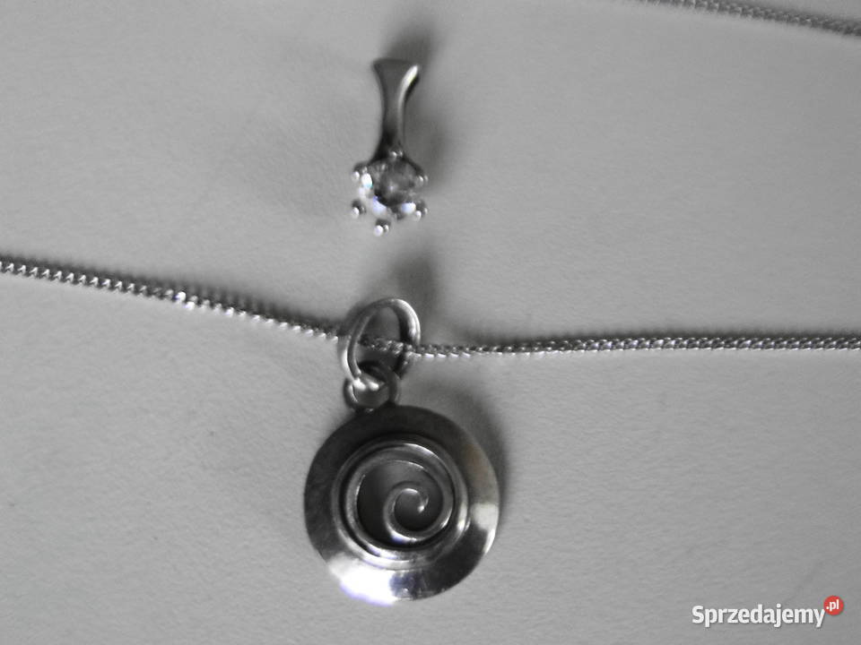 Stare srebro zestaw 2 zawieszki łańcuszek mazowieckie Warszawa