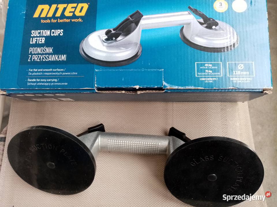 Podnośnik przyssawkowy udźwig 70 Nowy Serwis szyb i wycieraczek Wieliczka sprzedam