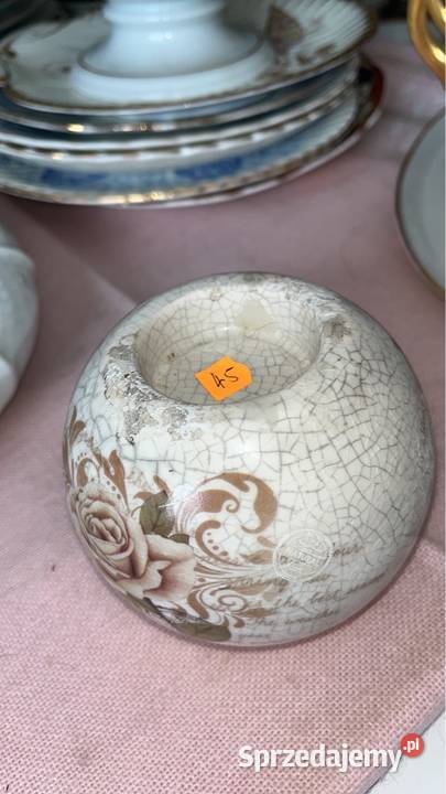 Kula z różą swiecznik na tlith przycisk na Gdańsk