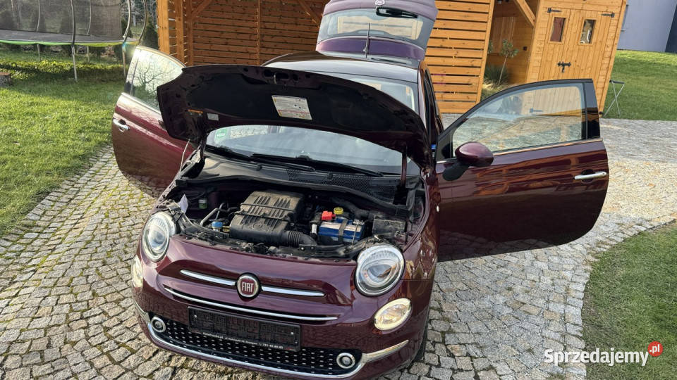 Fiat 500 125 Benz 70 z Niemiec Panorama Tempomat ASR (kontrola trakcji) Strzegom