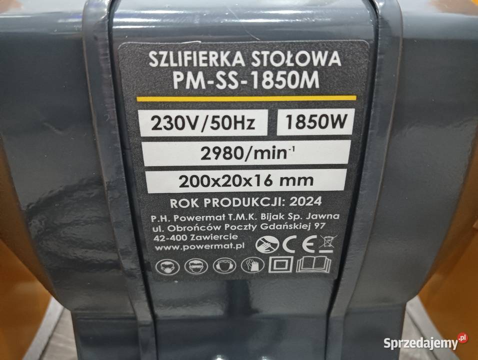 Szlifierka stołowa sieciowa Powermat 1850 W 230 Wałbrzych
