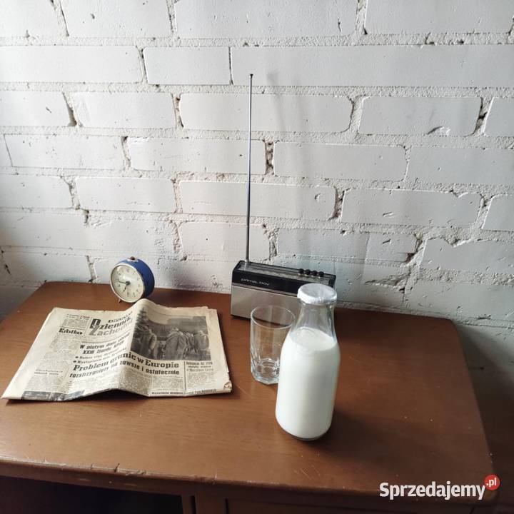 Butelka mleczną z PRL Opole