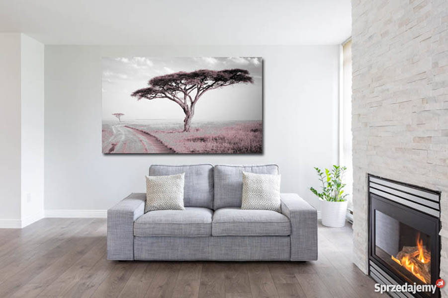 Obraz DRZEWO 31 róż 120x70 do salonu afryka Malarstwo Żerków