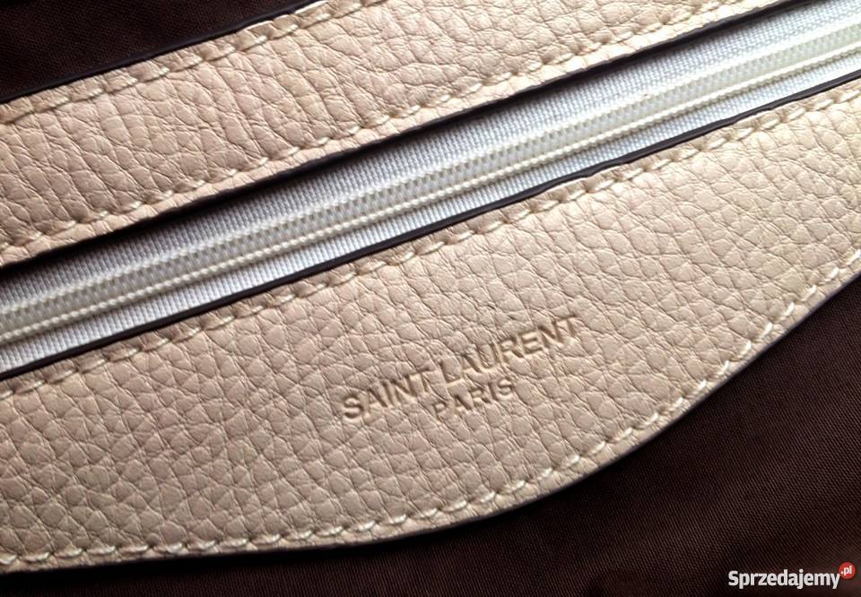 YSL TOREBKA Yves Saint LAURENT WOREK TRAPEZ BEŻ Bydgoszcz