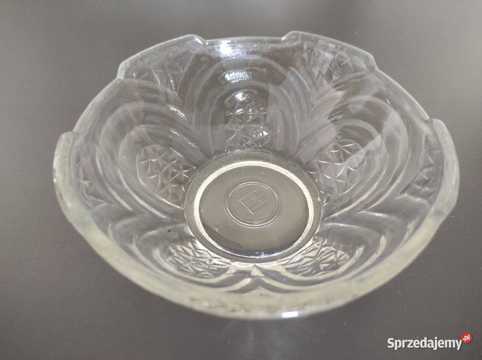 Salaterka stare szkło PRL przezroczysty
