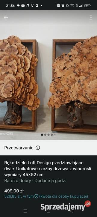Rękodzieło Loft Design przedstawiające 2 rzeźby Antyki, Sztuka, Kolekcje Drezdenko