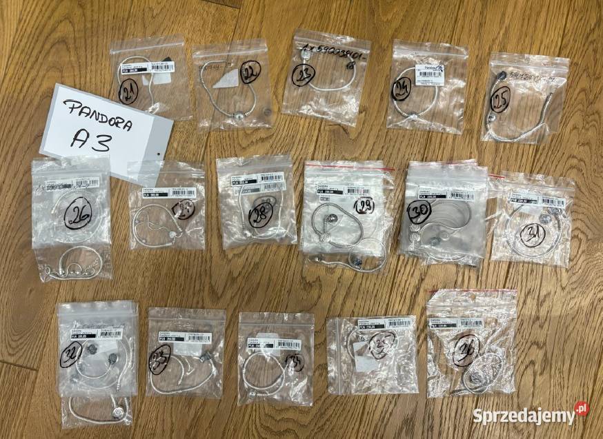 Syndyk sprzeda biżuterię PANDORA mazowieckie Warszawa
