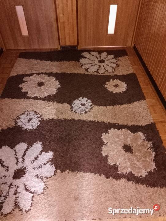 NOWOCZESNY dywan Shaggy brąz beż 160x220 salon Łapy