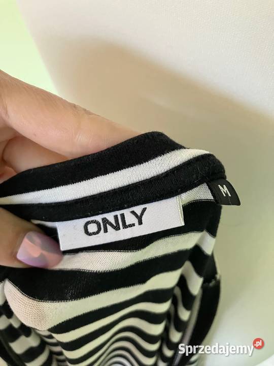 Świetny damski tshirt Only paski serce koszulka Rzeszów