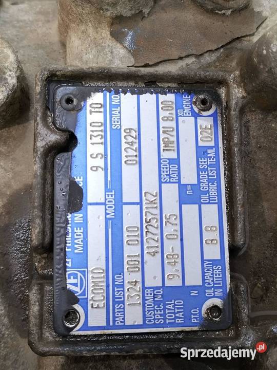SKRZYNIA BIEGÓW ECOMID 9S1310T0 1324001010 Iveco sprzedam
