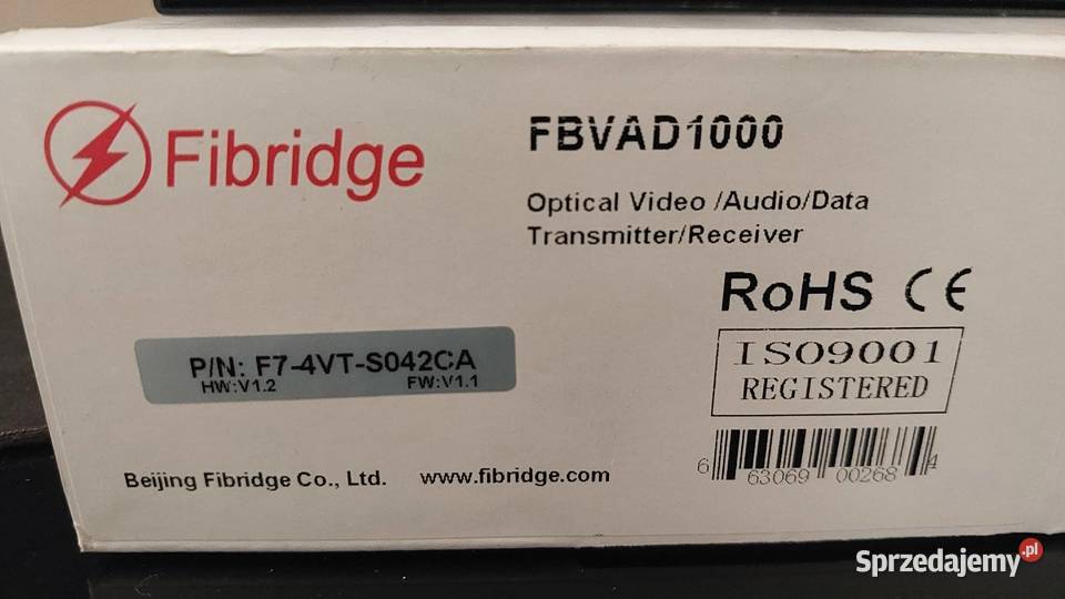 Konwerter światłowodowy FBVAD1000 F74VTS042CA Wrocław