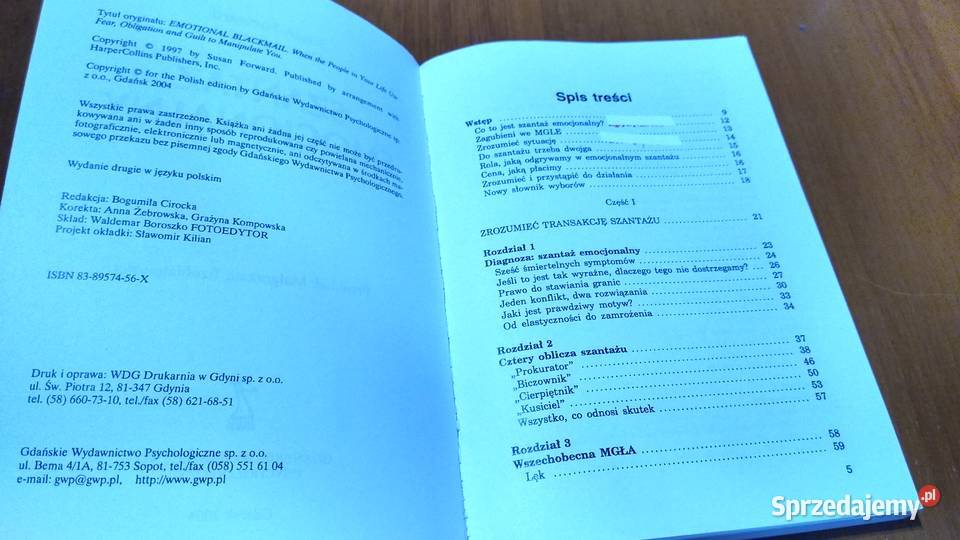 Szantaż emocjonalny Susan Forward Donna Frazier Gdańsk