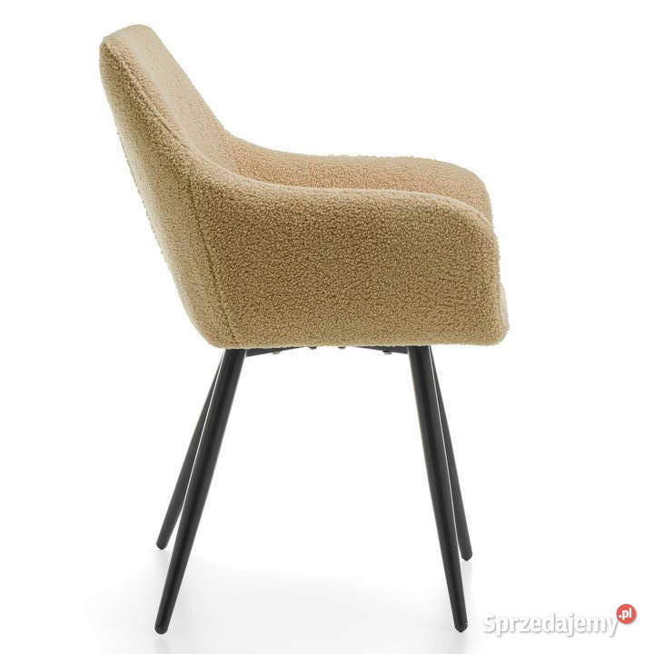 Beżowe Krzesło Boucle Wysyłka 24H Dostawa 0 Tarchały Małe
