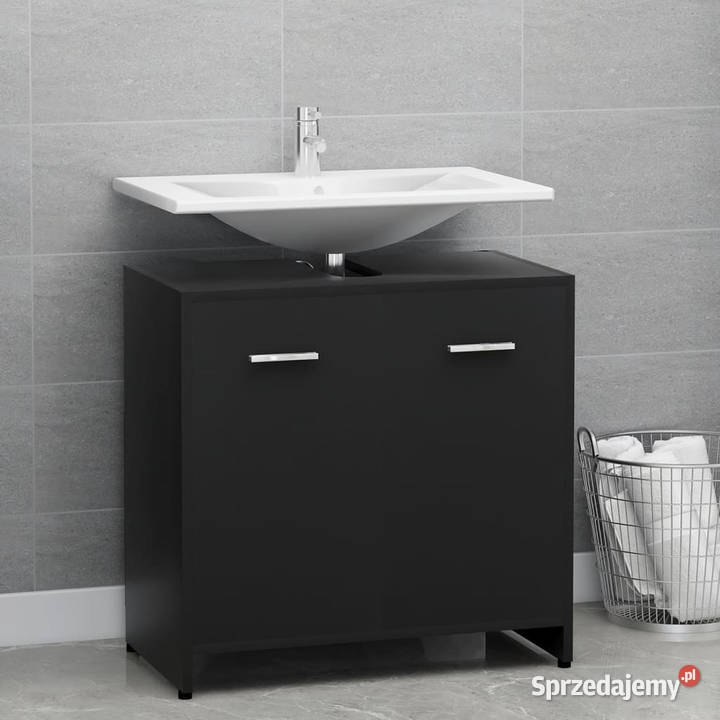 Szafka łazienkowa czarna 60x33x61 materiał Warszawa sprzedam