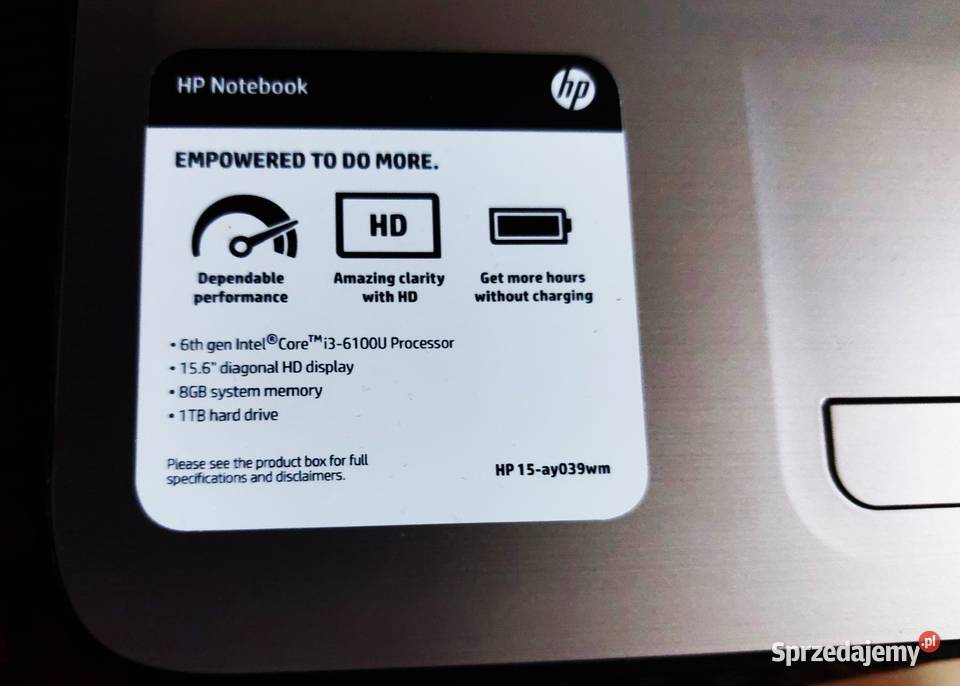 Okazyjnie Laptop HPHD Pro Book Intel Core3I 6 Elektronika śląskie Katowice sprzedam