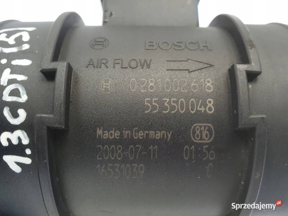 Opel Corsa D 13 CDTI PRZEPŁYWOMIERZ POWIETRZA Janów