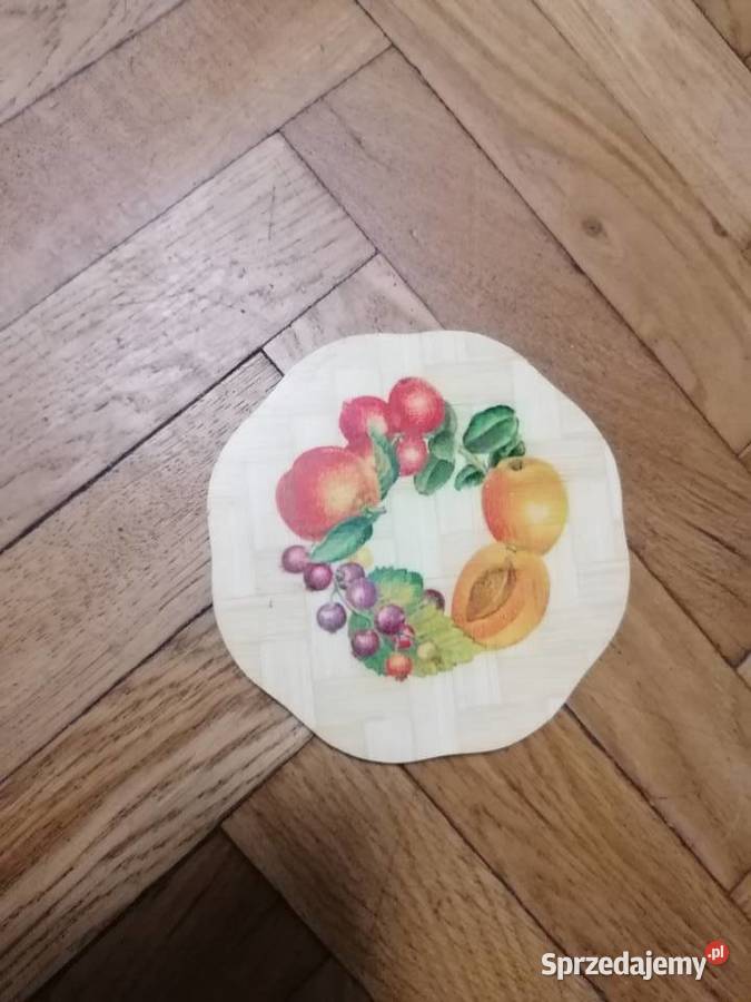 Podstawka drewniana kolorowa