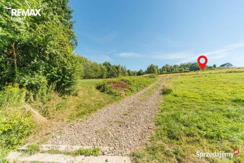 Widokowa działka w Łękawicy k Żywca utwardzona Łękawica