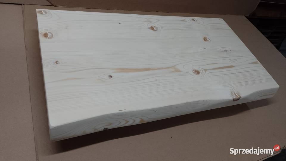 Blat DREWNIANY z naturalną krawędzią 40x75 gr 45 Pozostałe Roczyny sprzedam