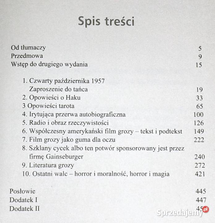 Danse Macabre Stephen King Rok wydania 2018 Chełm