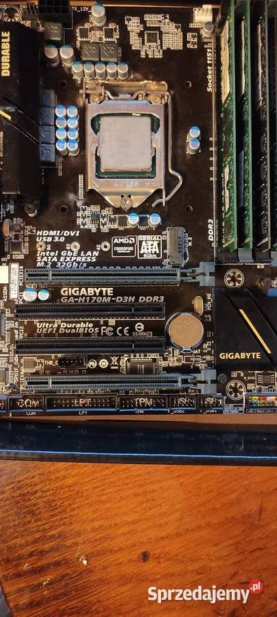 Płyta główna Gigabyte procesor i56400 ram Liczba rdzeni procesora 4 Wieliczka sprzedam