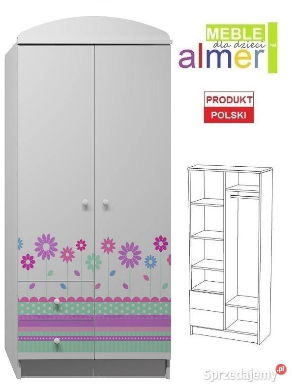 KWIATY 4 N8 szafa dziecięca 80x53 w190 Braniewo