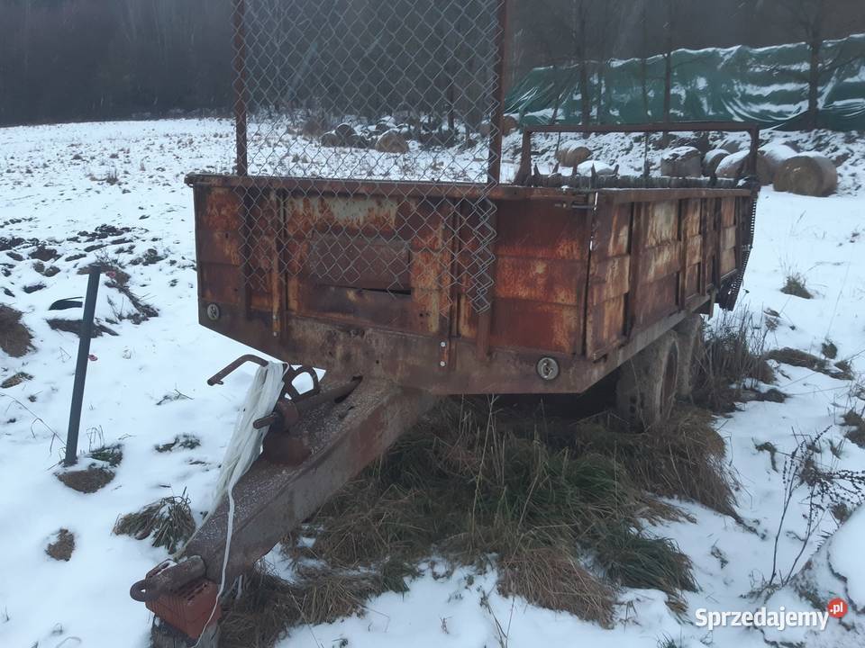 Rozrzutnik obornika tandem 6t warfama nieuszkodzony Wleń