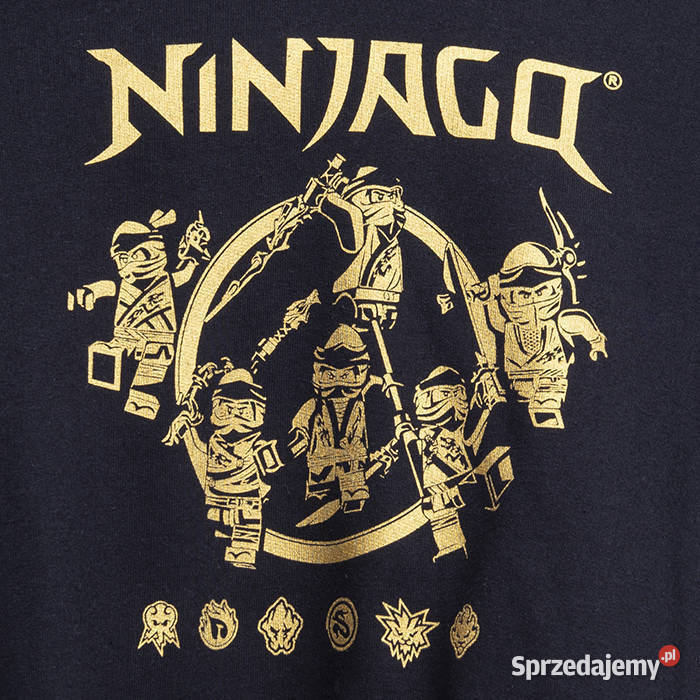 98 Bluza z kapturem Lego Ninjago czarna 23 latka Szczerbice