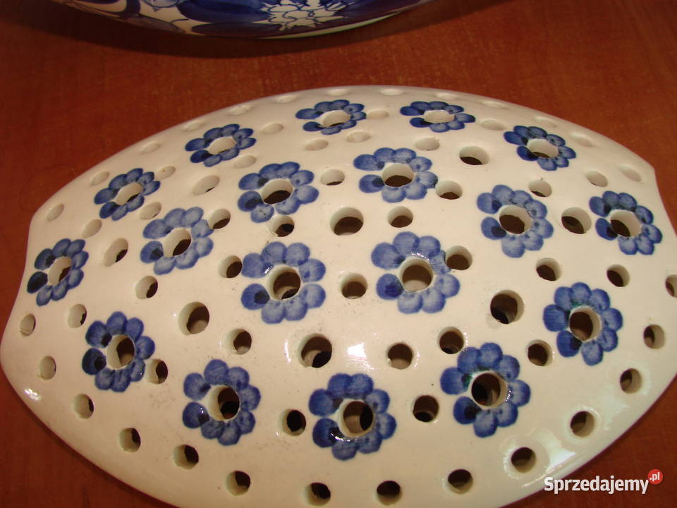 Włocławek fajansowa łódka do ikebany Pruszcz Gdański