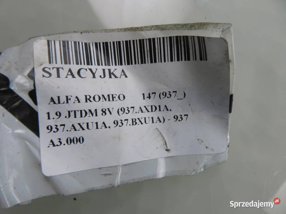 STACYJKA ALFA ROMEO 147 05521B365 małopolskie
