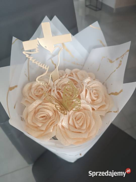 Bukiet wieczny kominia biały Dekoracje i ozdoby podkarpackie Mielec