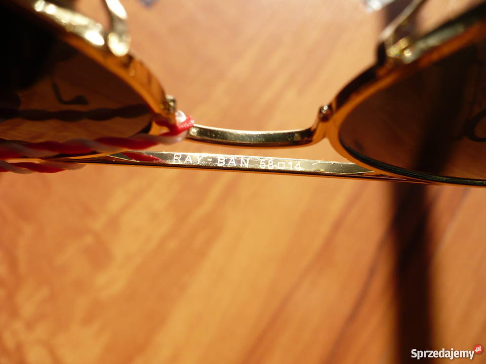 Okulary Ray Ban Aviator czarnezłote blackgold 58 Okulary Sandomierz