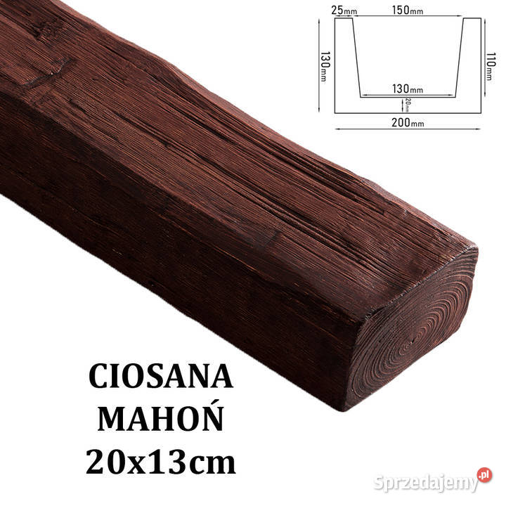 Belka Rustykalna Ciosana 20x13 MAHOŃ Gdów