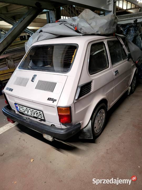 Fiat 126p 1989 Zakonserowany Org przebieg28000 Rok produkcji 1989 Motoryzacja Szczecin sprzedam