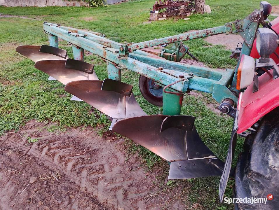 Pług Unia Grudziądz 4 skibowy 4x30 Pługi lubelskie Stryjno-Kolonia