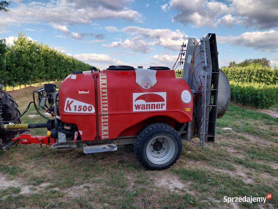 Opryskiwacz sadowniczy Wanner K 1500L nieuszkodzony Majdan Moniacki