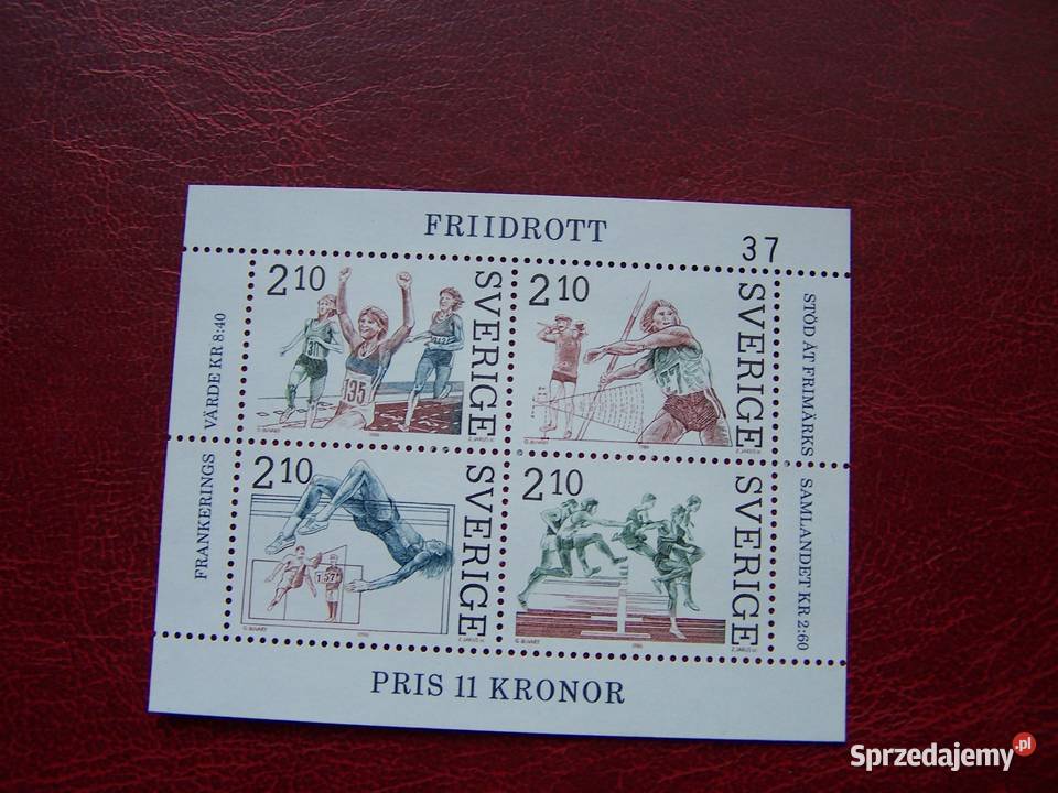 Szwecja 1986 MNH Sport Lekkoatletyka Tychy
