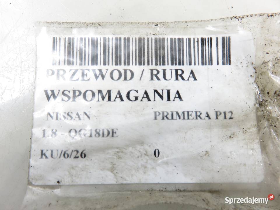 PRZEWÓD WSPOMAGANIA NISSAN PRIMERA P12 18 QG18DE