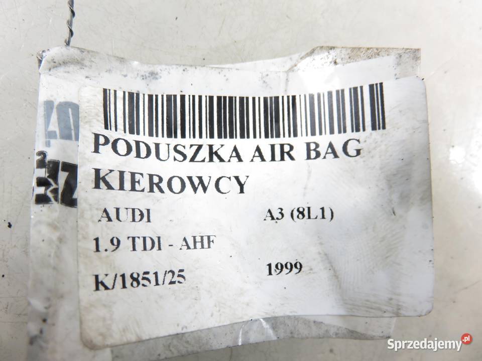 PODUSZKA KIEROWCY AUDI A3 8L1 8L0880201J