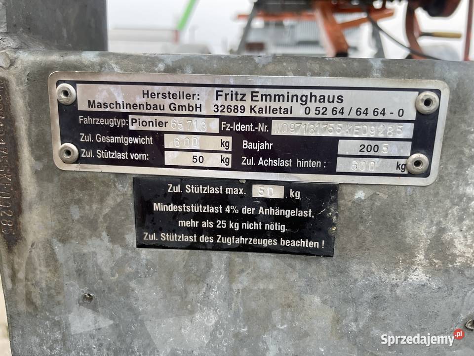 Winda drabina dekarska EMMINGHAUS Pionier do Ślesin